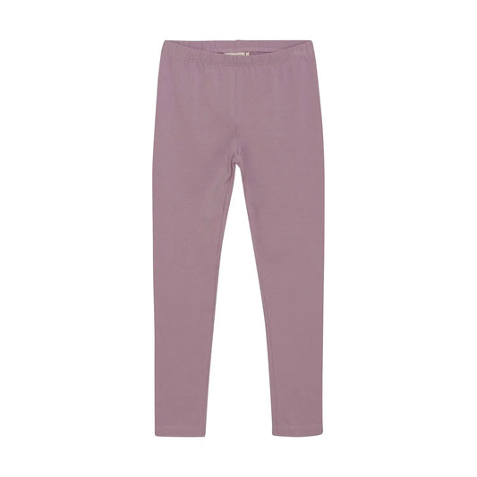 Minymo Unifarbene Leggings | Elderberry & Baumwollmix Mokkini Kindermode Leggings
