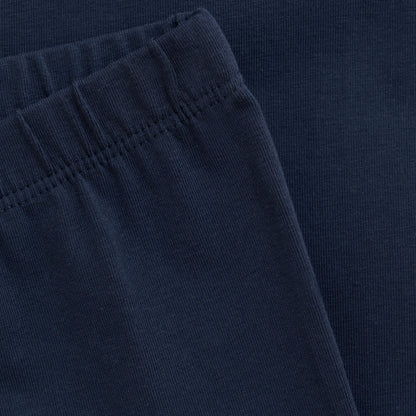 Minymo Unifarbene Leggings in Dunkelblau Mokkini Kindermode Gesperrt