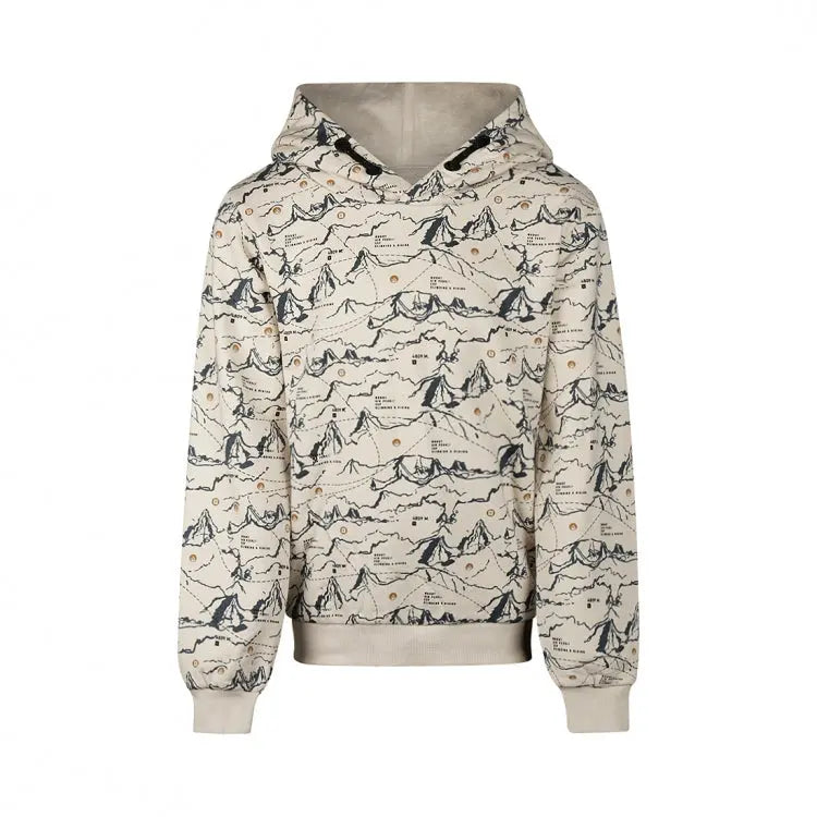 NO WAY MONDAY Hoodie Allover Print Mokkini Kindermode Sweatshirt