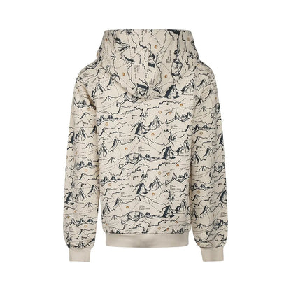 NO WAY MONDAY Hoodie Allover Print Mokkini Kindermode Sweatshirt