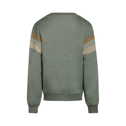 NO WAY MONDAY Sweatshirt grün gestreift Mokkini Kindermode Sweatshirt