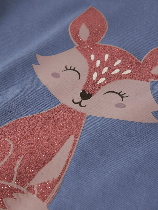 Name it - Langarmshirt Fuchs-Print Mokkini Kindermode T-Shirt Langarm