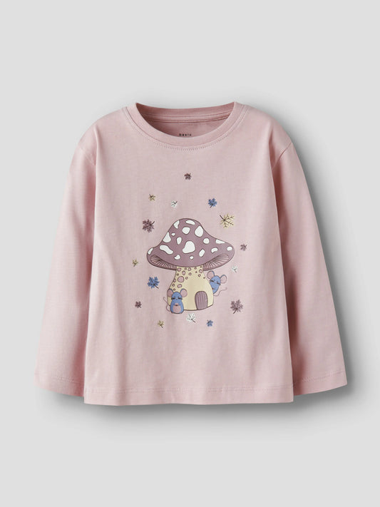 Name it Langarmshirt Pilz-Print Mokkini Kindermode T-Shirt Langarm