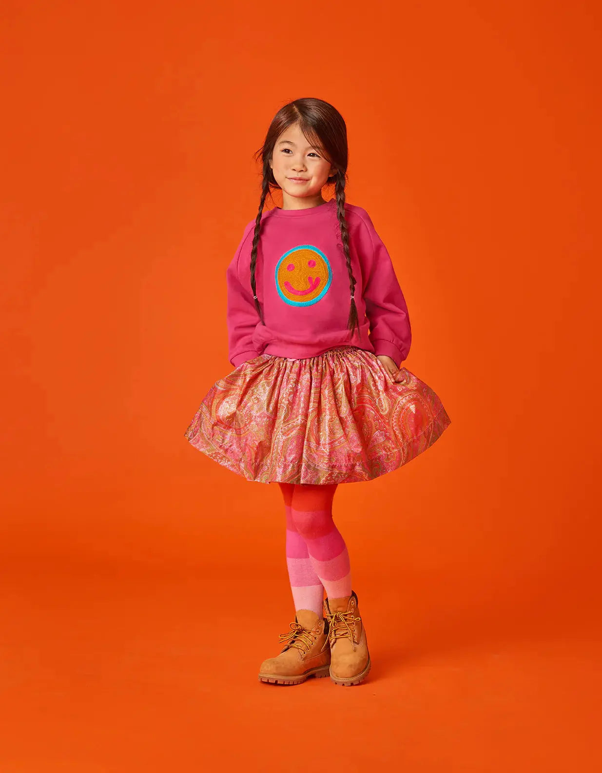 Oilily Sweatshirt mit Logo Smiley-Mokkini Kindermode