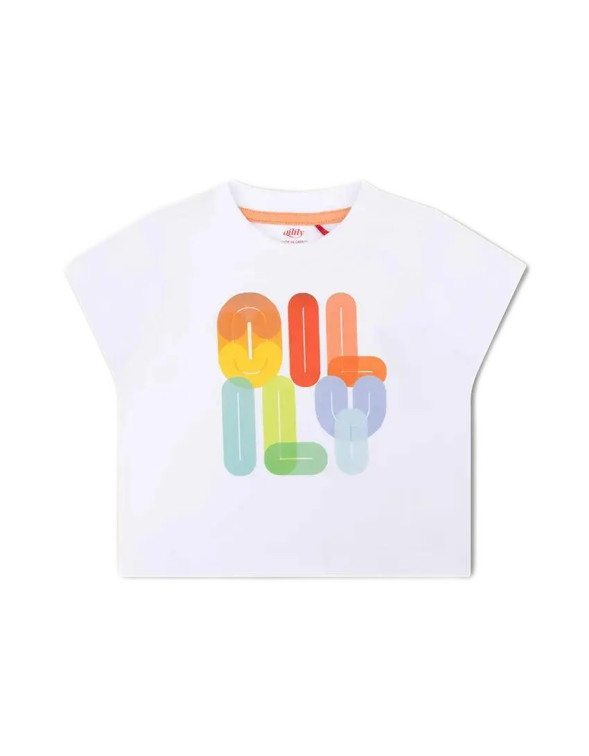 Oilily T-Shirt mit bunten Buchstaben-Oilily-Mokkini Kindermode