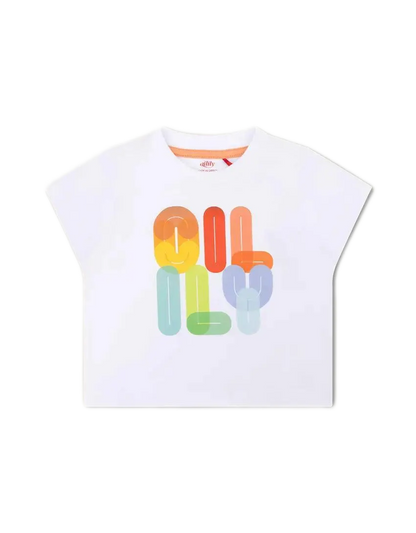 Oilily T-Shirt mit bunten Buchstaben-Oilily-Mokkini Kindermode