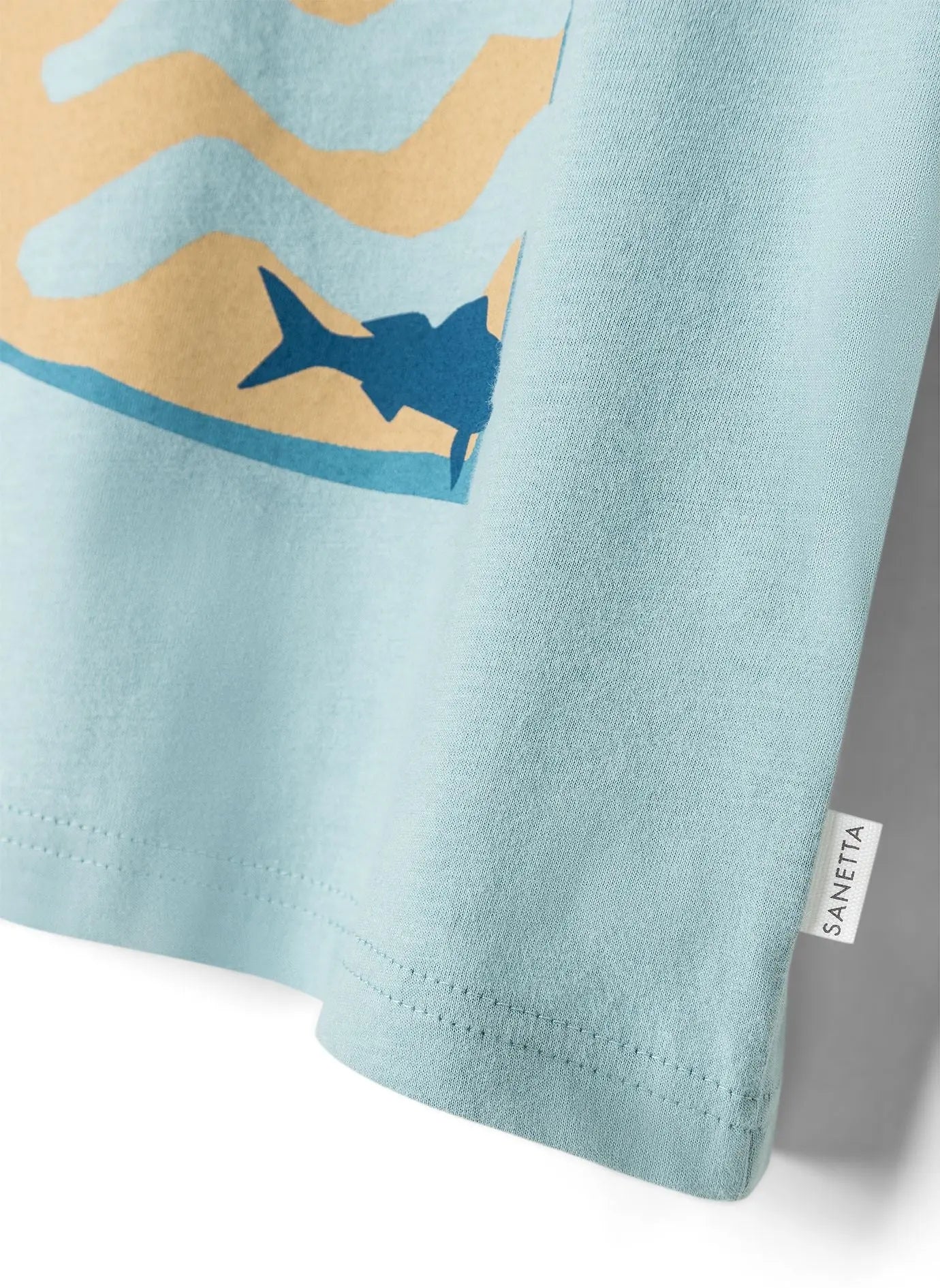 Sanetta T-Shirt mit Hai-Artwork blue-Mokkini Kindermode