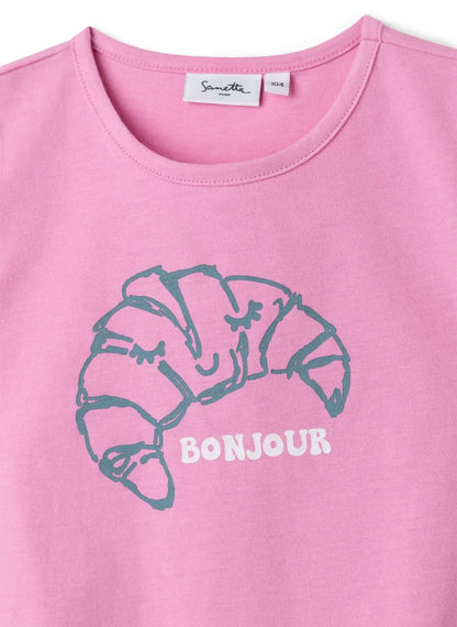 Sanetta T-Shirt mit einem Croissants-Artworks-Mokkini Kindermode