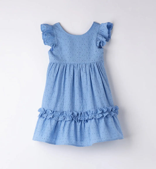 Sarabanda Kleid mit Lochmuster Mokkini Kindermode Kleid