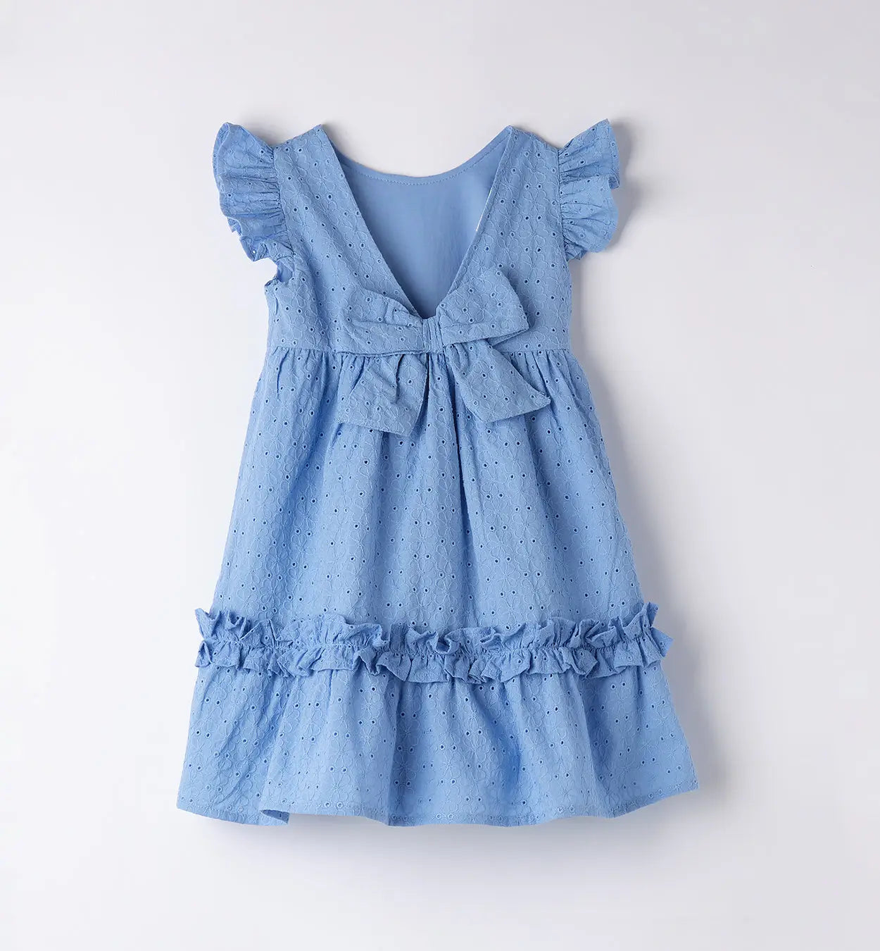 Sarabanda Kleid mit Lochmuster Mokkini Kindermode Kleid