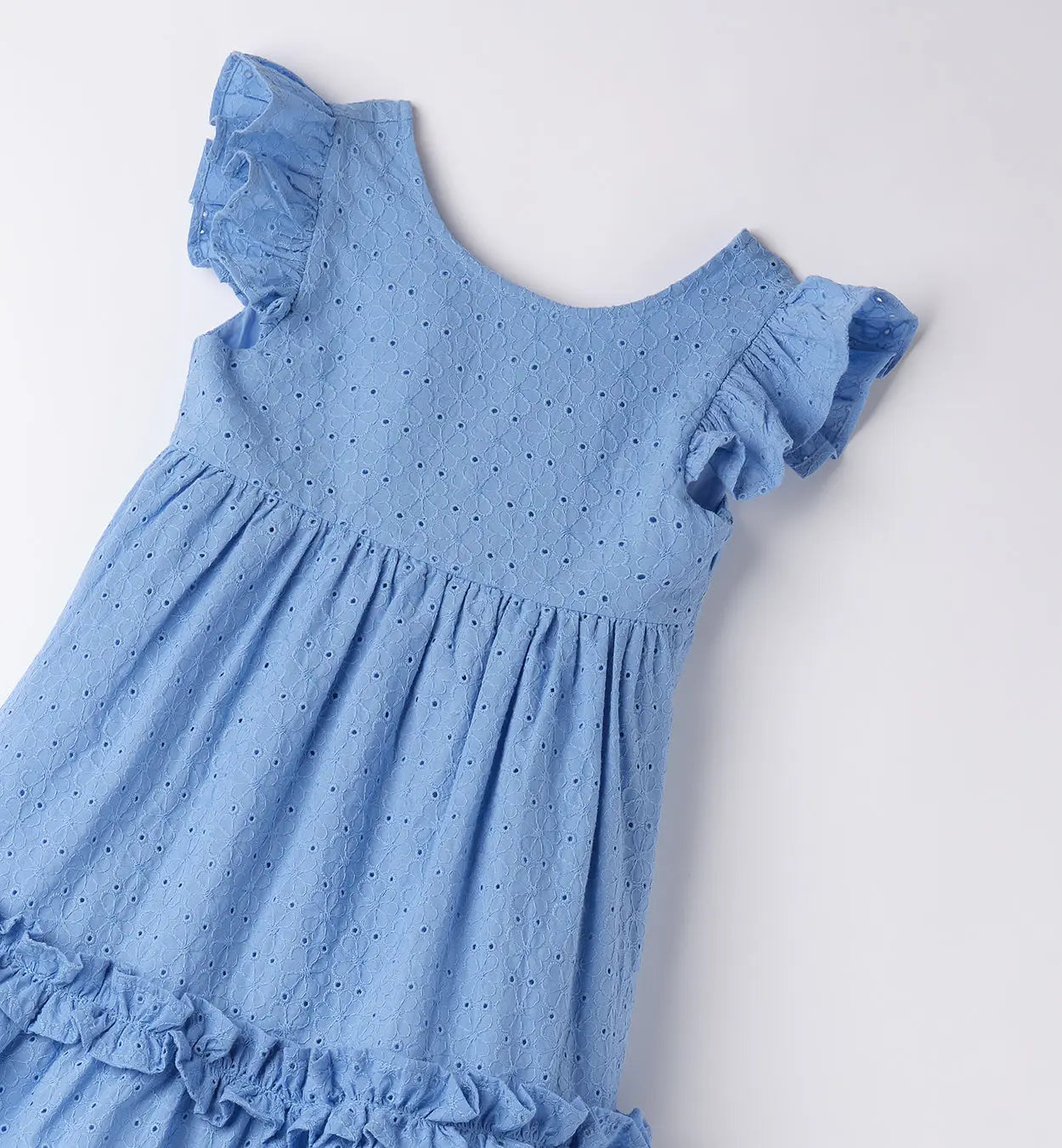 Sarabanda Kleid mit Lochmuster Mokkini Kindermode Kleid