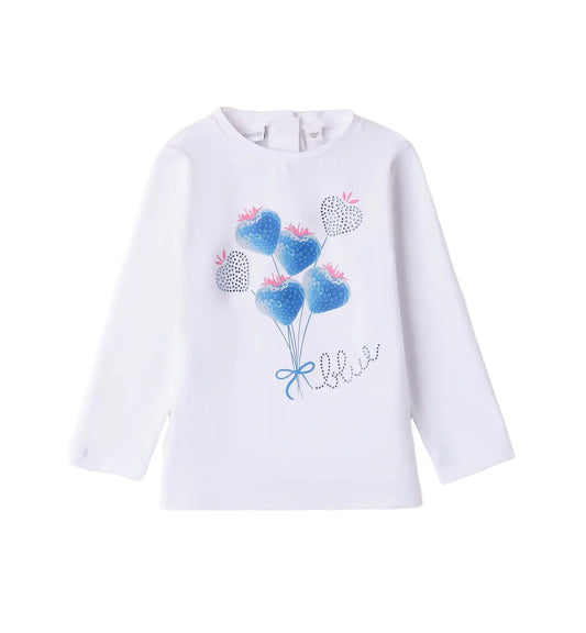 Sarabanda Langarmshirt – Blumenmotiv Mokkini Kindermode T-Shirt Langarm