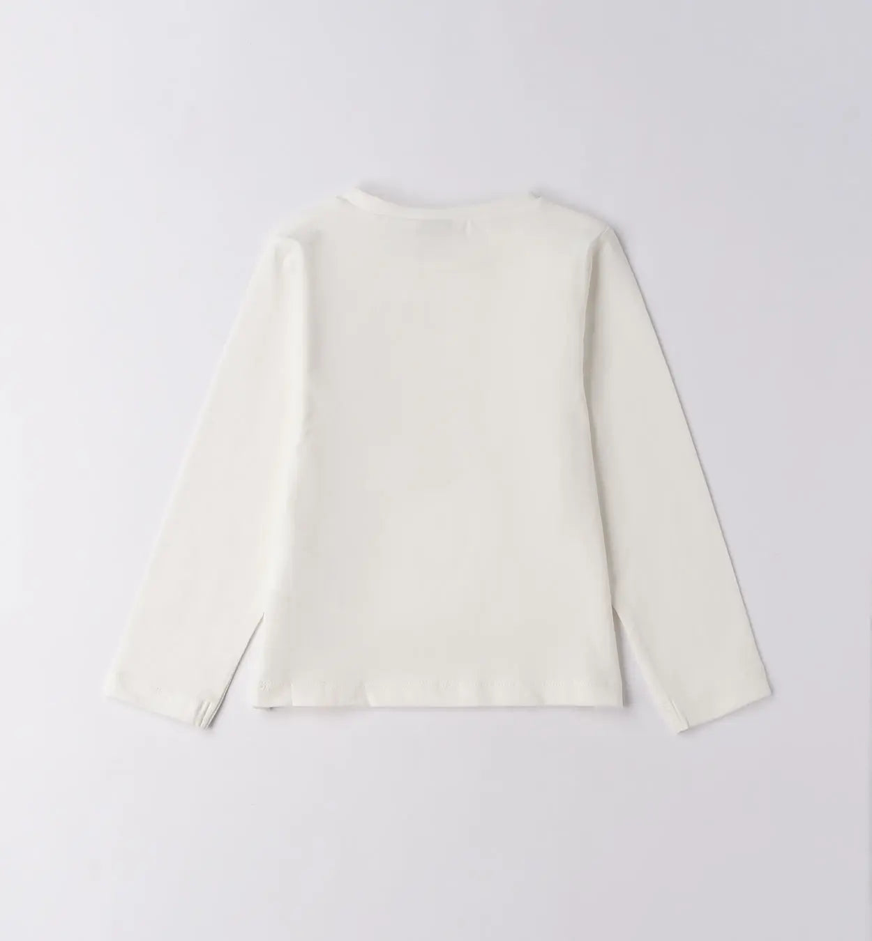 Sarabanda Langarmshirt weiß mit Candy-Motiv Mokkini Kindermode Langarmshirt