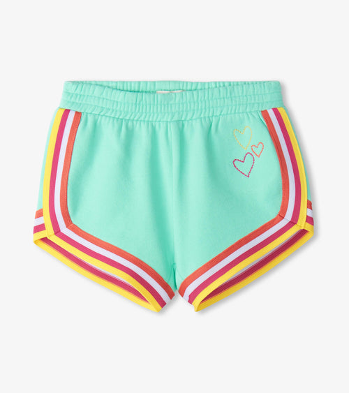Hatley Mädchen Shorts mit buntem Seitenbündchen