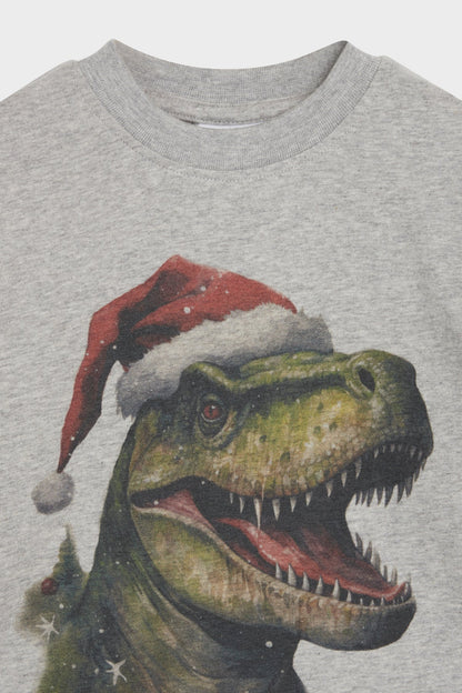 Hust & Claire Langarmshirt mit Weihnachts-Dino – Anton - T-Shirt Langarm - Hust&Claire
