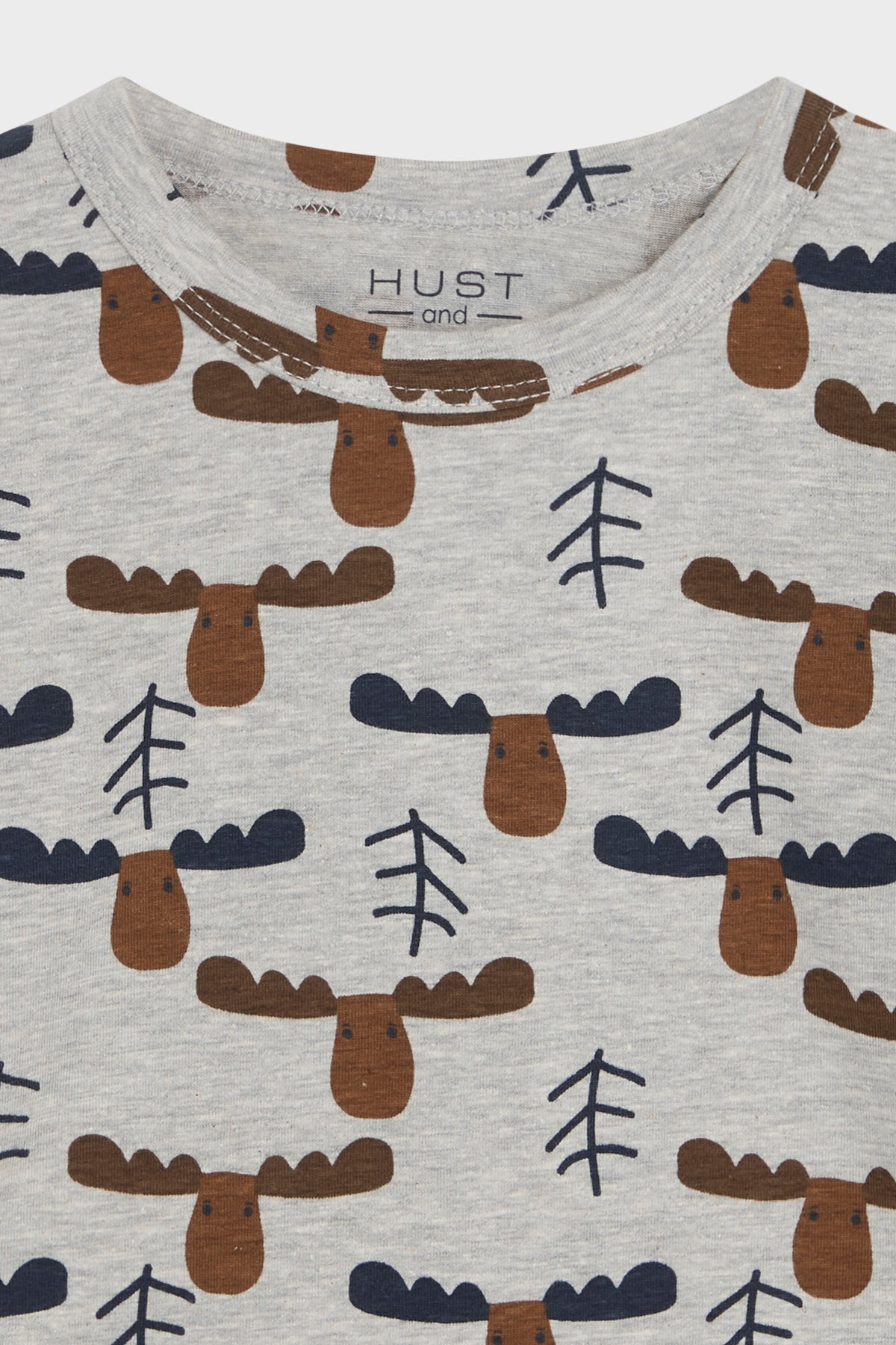 Hust & Claire Langarmshirt mit Elch-Print-August - T-Shirt Langarm - Hust&Claire