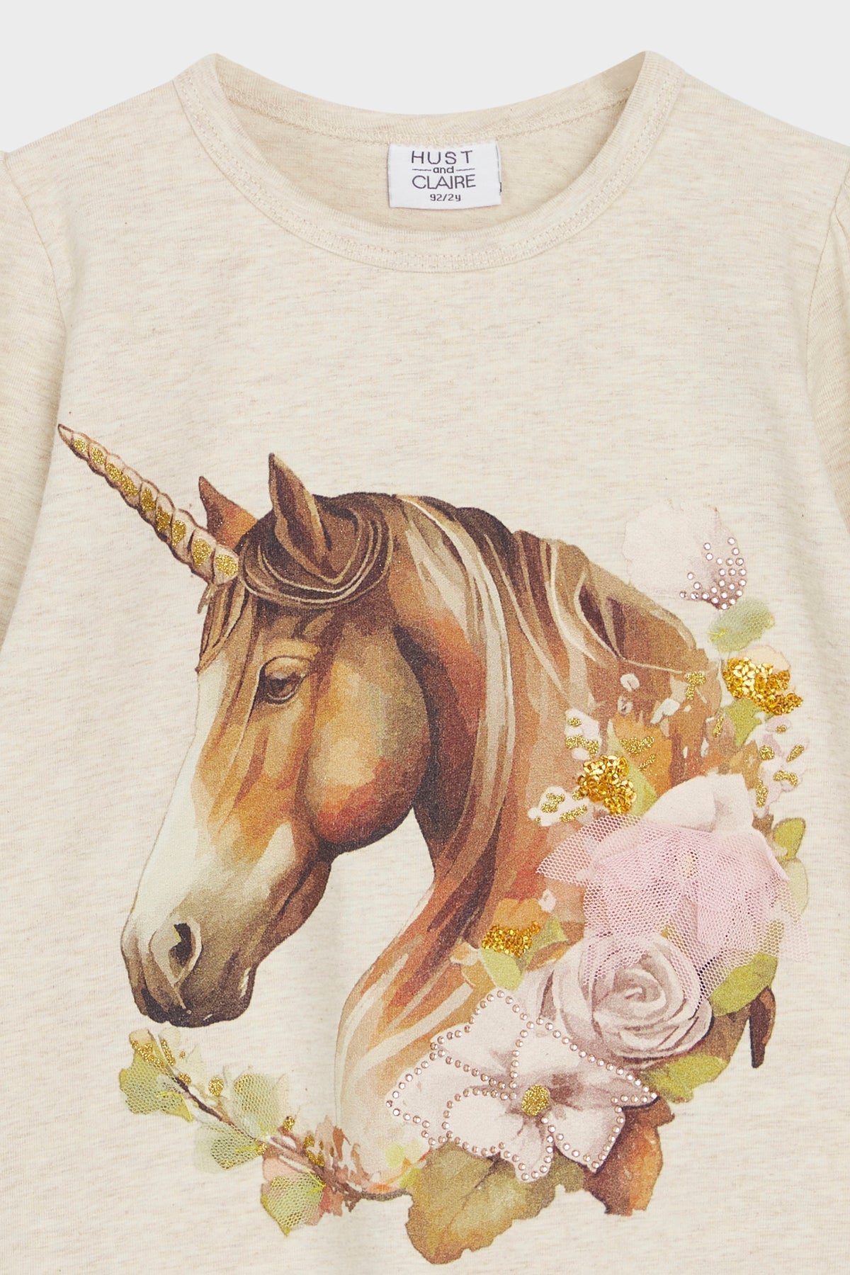Hust & Claire Anie Langarm T-Shirt – Einhorn Motiv - Langarmshirt - Hust&Claire