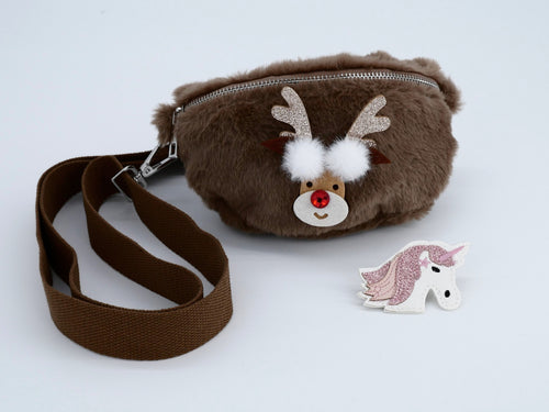 KisMe Sidebag mit Rentier und Einhorn Motiv