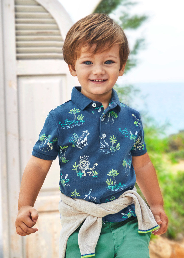 Mayoral Polo T-Shirt mit Tiermotiven-Mokkini Kindermode