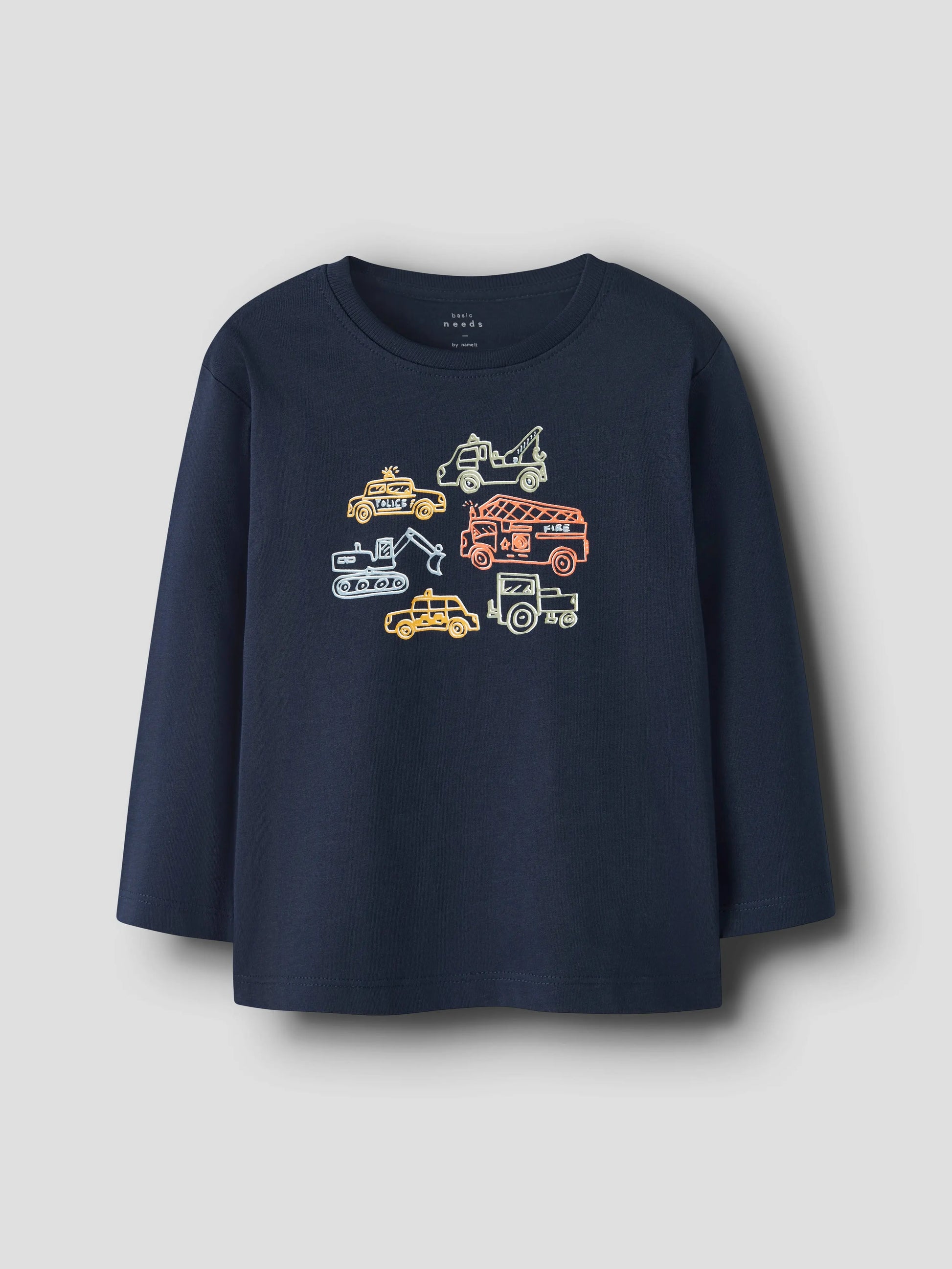 name it - T-Shirt Langarm mit Fahrzeugmotiven Mokkini Kindermode T-Shirt Langarm