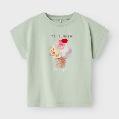 name it - T-Shirt mit Eis-Motiv Mokkini Kindermode T-Shirt